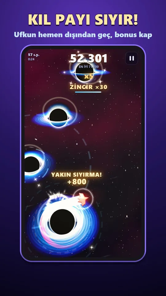 Event Horizon – Olay ufkunun hemen dışında yakın sıyırma