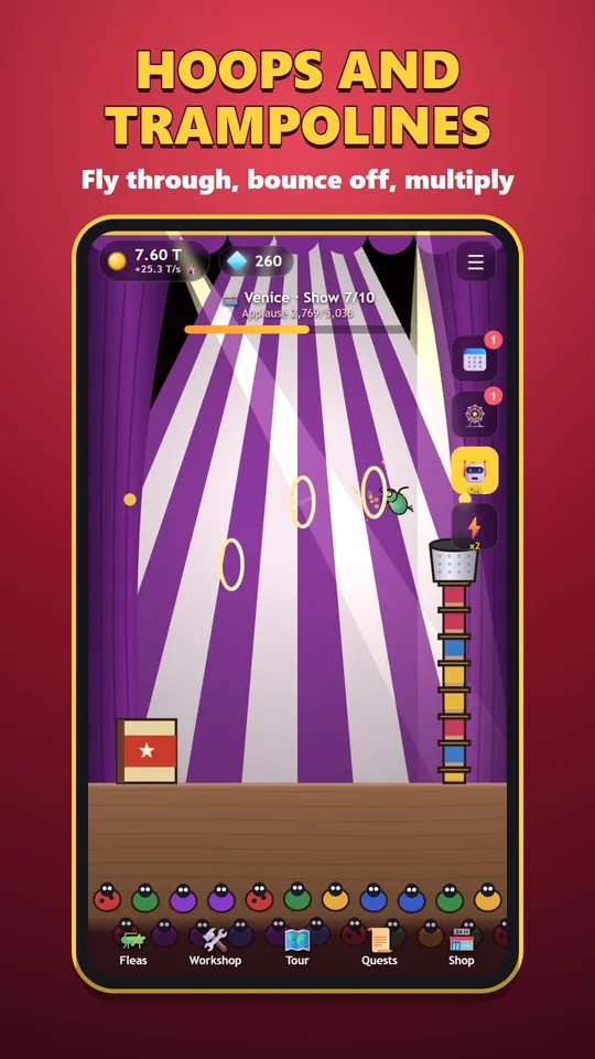 Flea Circus – الأطواق والترامبولين