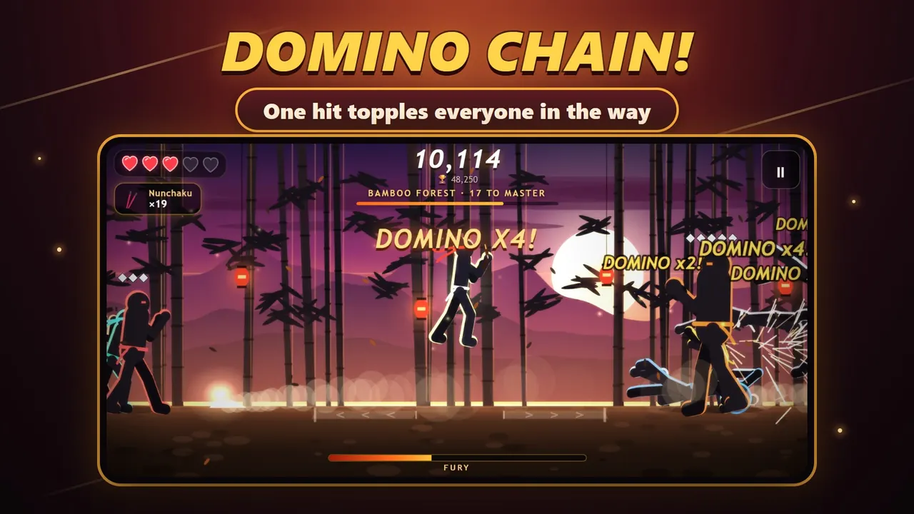 Fury Fist – A DOMINO x4 chain in the Bamboo Forest
