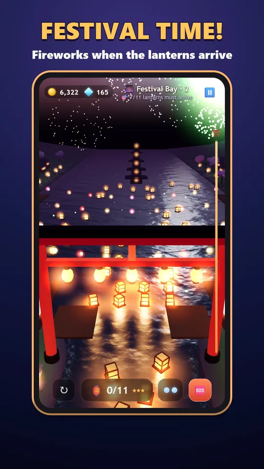 Lantern River – Feuerwerk über der Festbucht