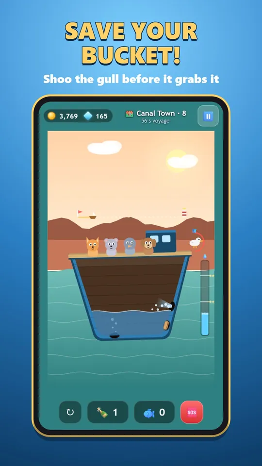 Leaky Boat – Un gabbiano a caccia del secchio