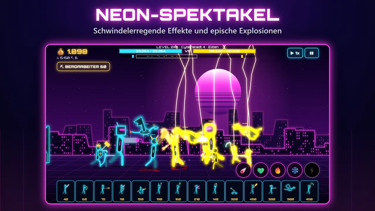 Neon Burgen – NEON-SPEKTAKEL. Schwindelerregende Effekte und epische Explosionen