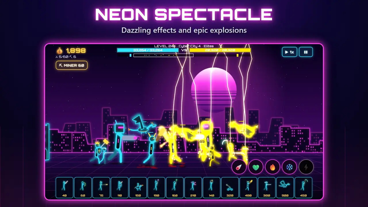 Neon Castles – NEON SPECTACLE. Dazzling effects and epic explosions