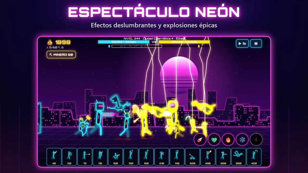 Neon Castillos – ESPECTÁCULO NEÓN. Efectos deslumbrantes y explosiones épicas