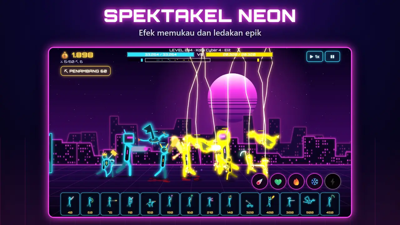 Neon Kastil – SPEKTAKEL NEON. Efek memukau dan ledakan epik