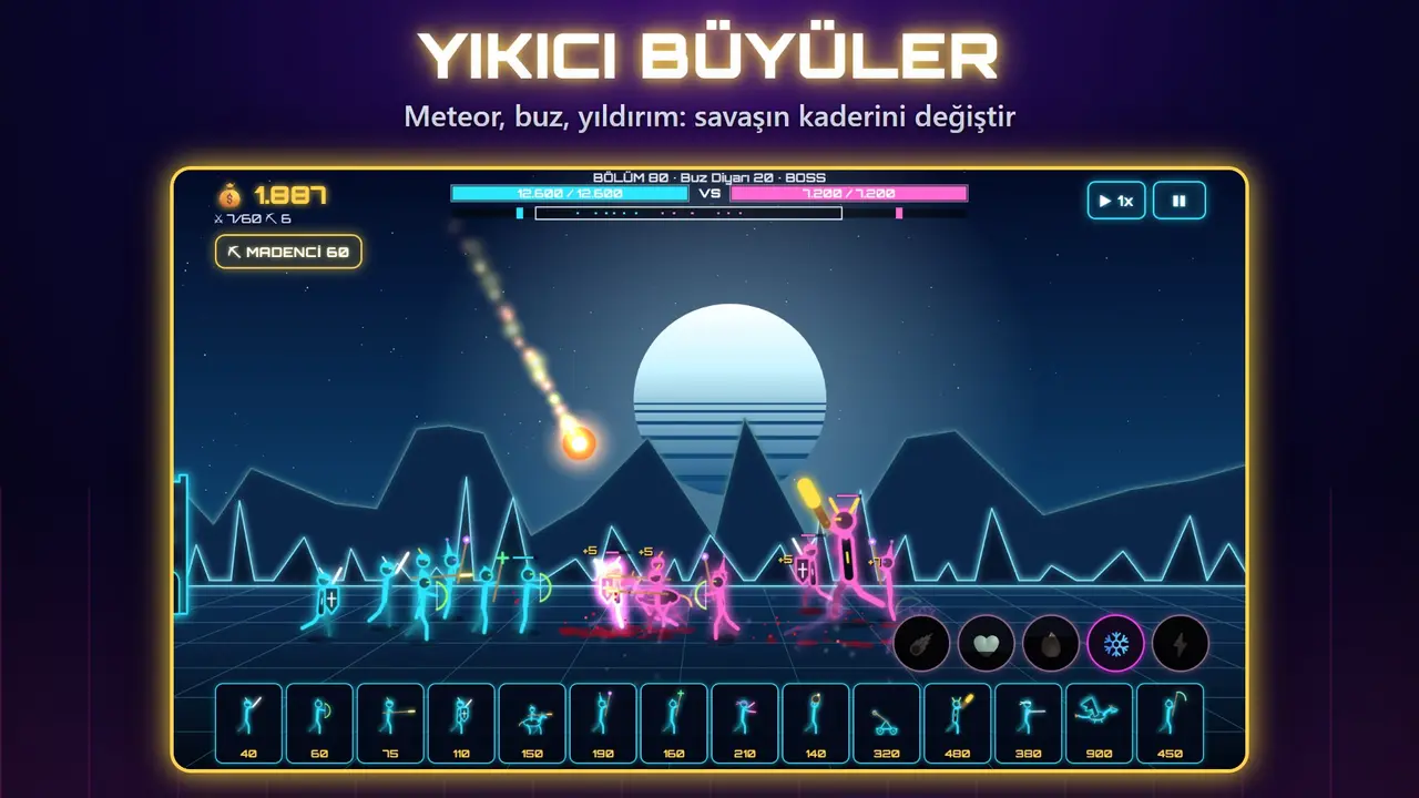 Neon Kaleler – YIKICI BÜYÜLER. Meteor, buz, yıldırım: savaşın kaderini değiştir
