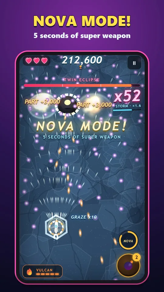 Nova Strike – NOVA mode, a 5-second super weapon