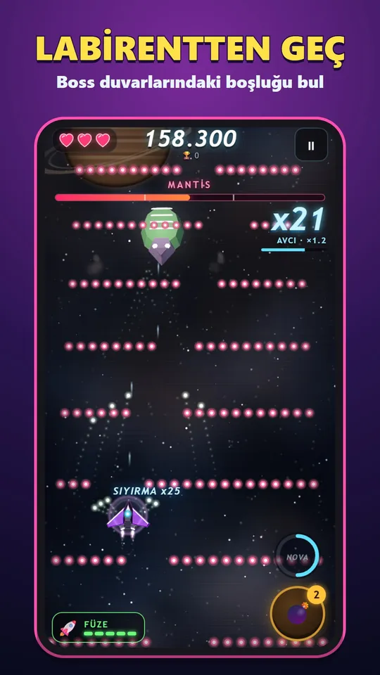 Nova Strike – Mantis labirent duvarlarındaki boşluk