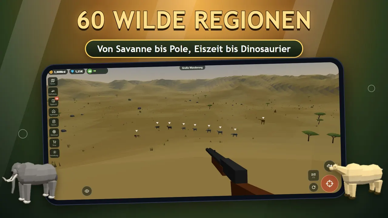 Sniper Diary: Karte mit 60 wilden Regionen