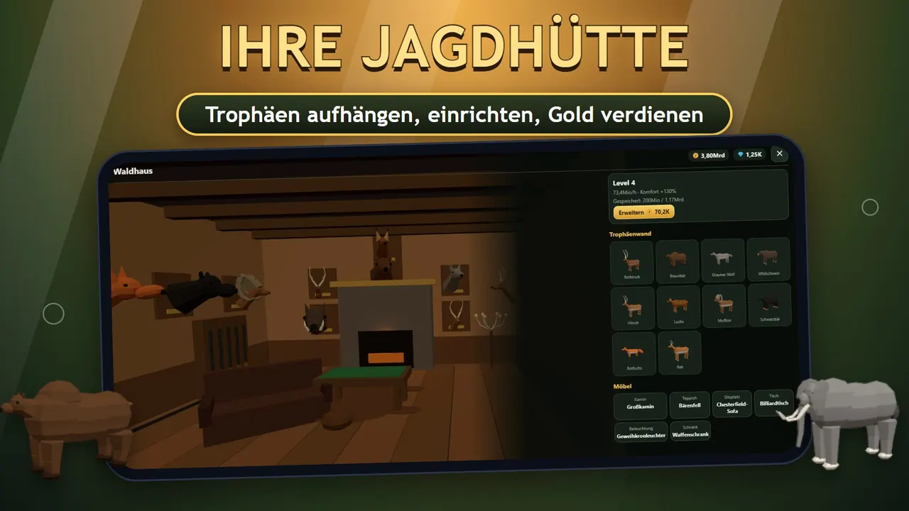 Sniper Diary: Jagdhütte mit Trophäenwand