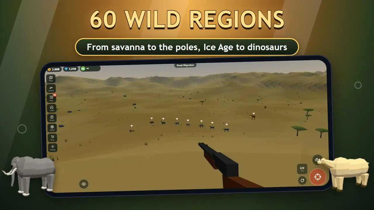 Sniper Diary: map of 60 wild regions