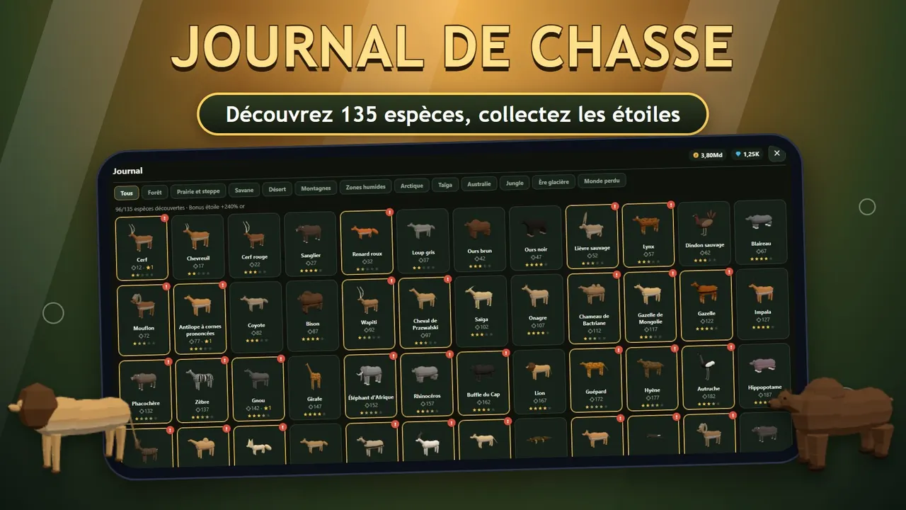 Sniper Diary : journal de chasse avec 135 espèces