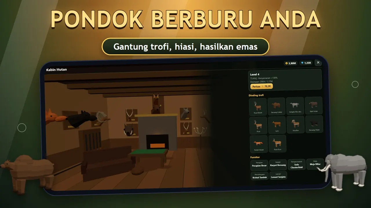 Sniper Diary: pondok berburu dengan dinding trofi