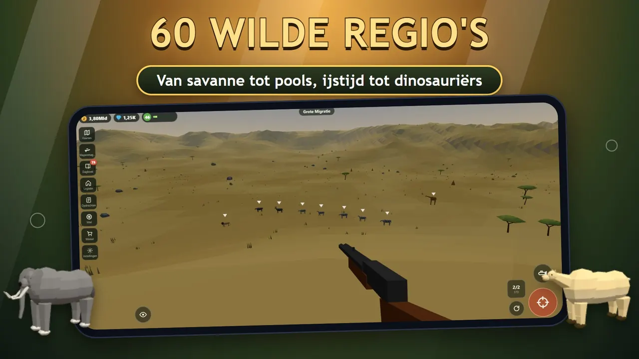 Sniper Diary: kaart van 60 wilde regio's