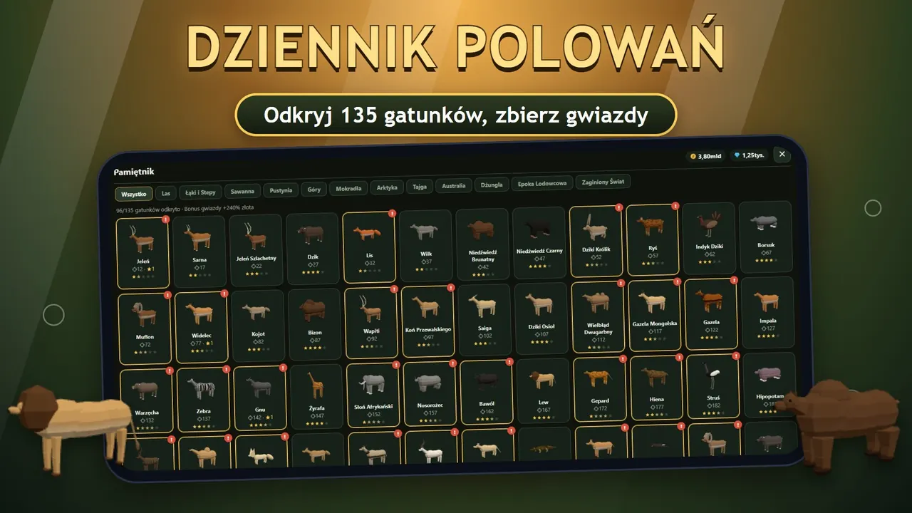 Sniper Diary: dziennik myśliwski ze 135 gatunkami