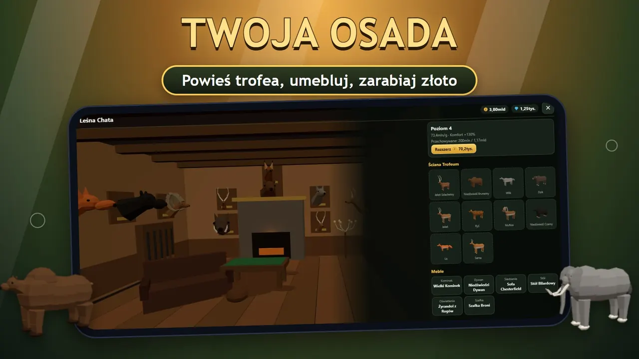 Sniper Diary: domek myśliwski ze ścianą trofeów
