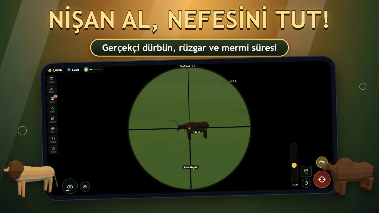 Sniper Diary dürbünle nişan alma ekranı