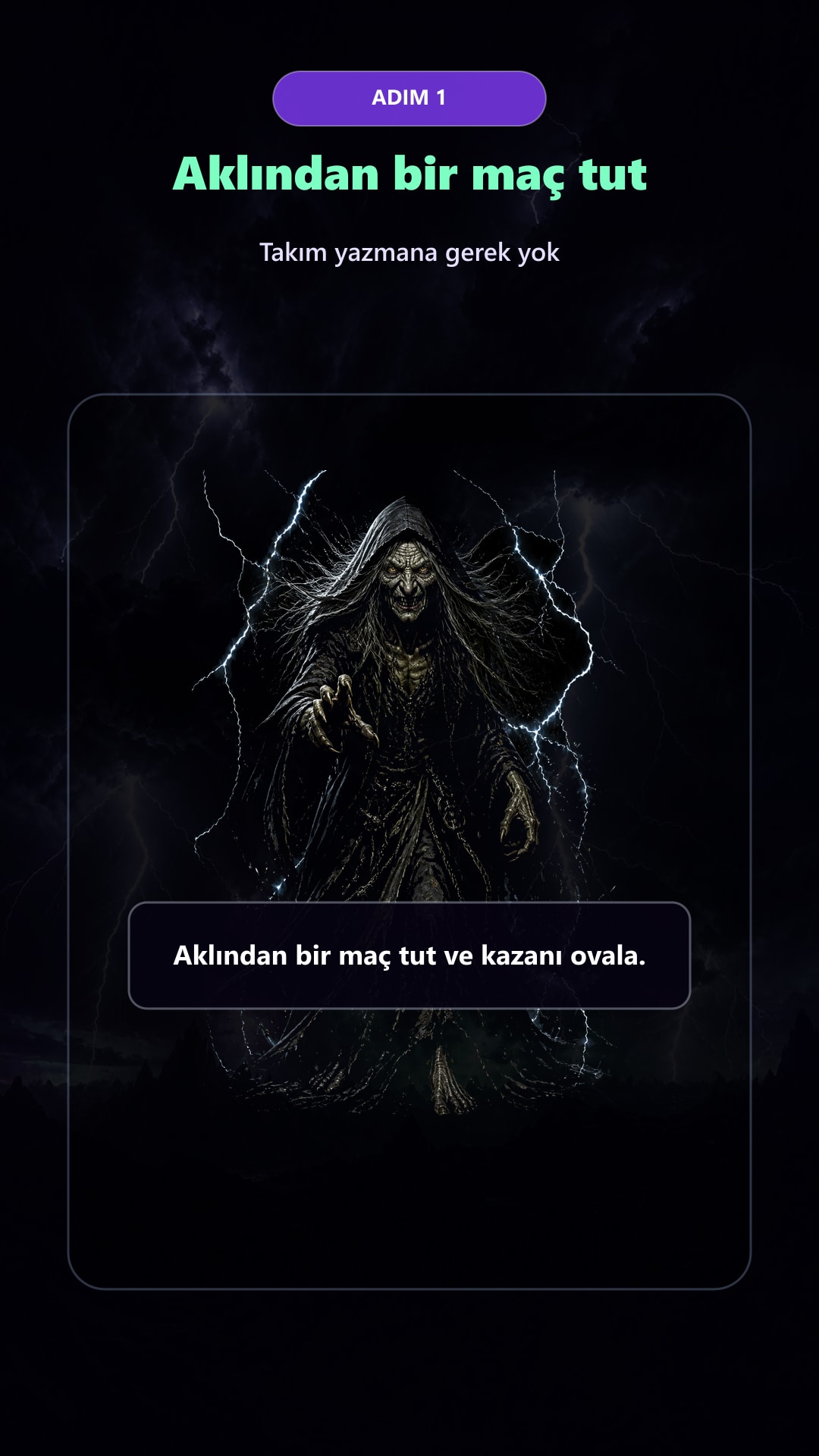 Tahmin Meleği aklından maç tut ekranı