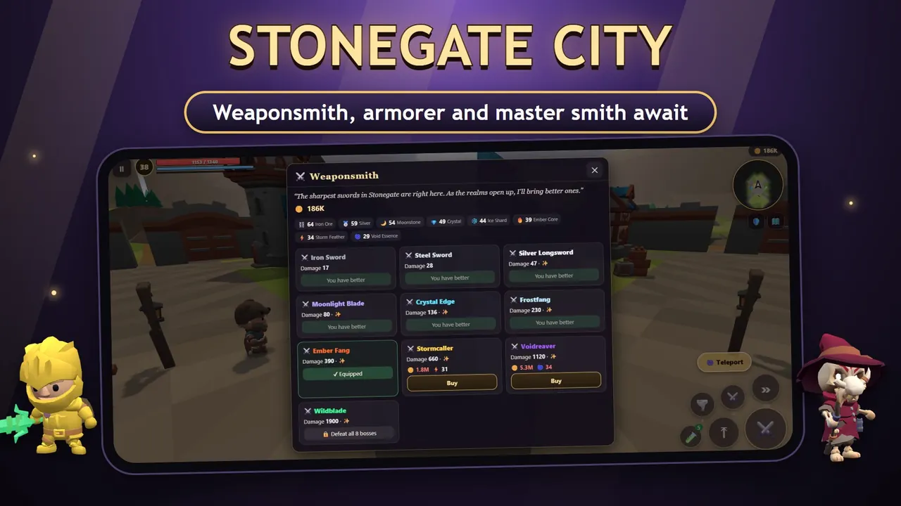 Wildblade – Stonegate City and its shops