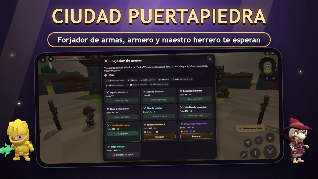 Wildblade – Ciudad Puertapiedra y sus tiendas
