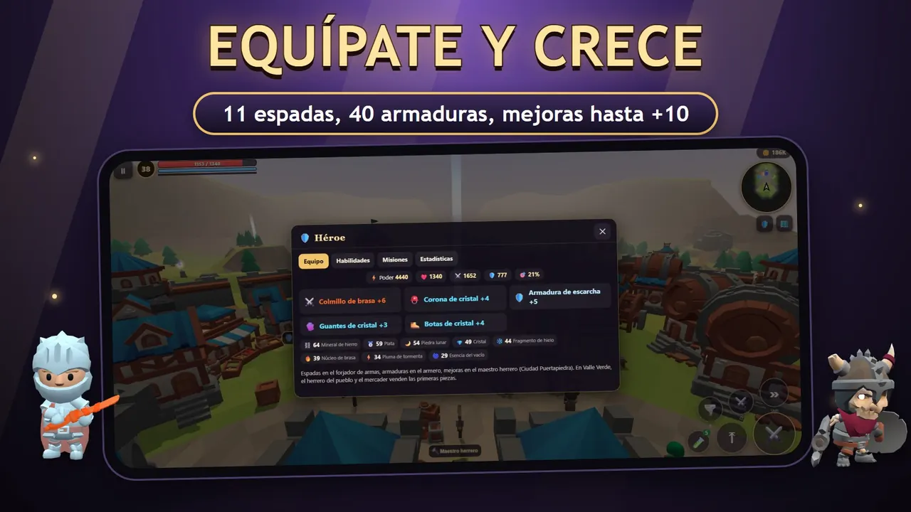 Wildblade – Espadas, armaduras y mejoras
