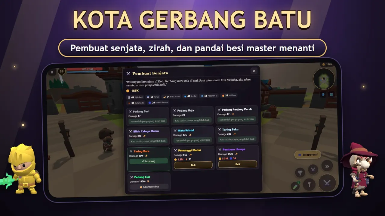 Wildblade – Kota Gerbang Batu dan tokonya