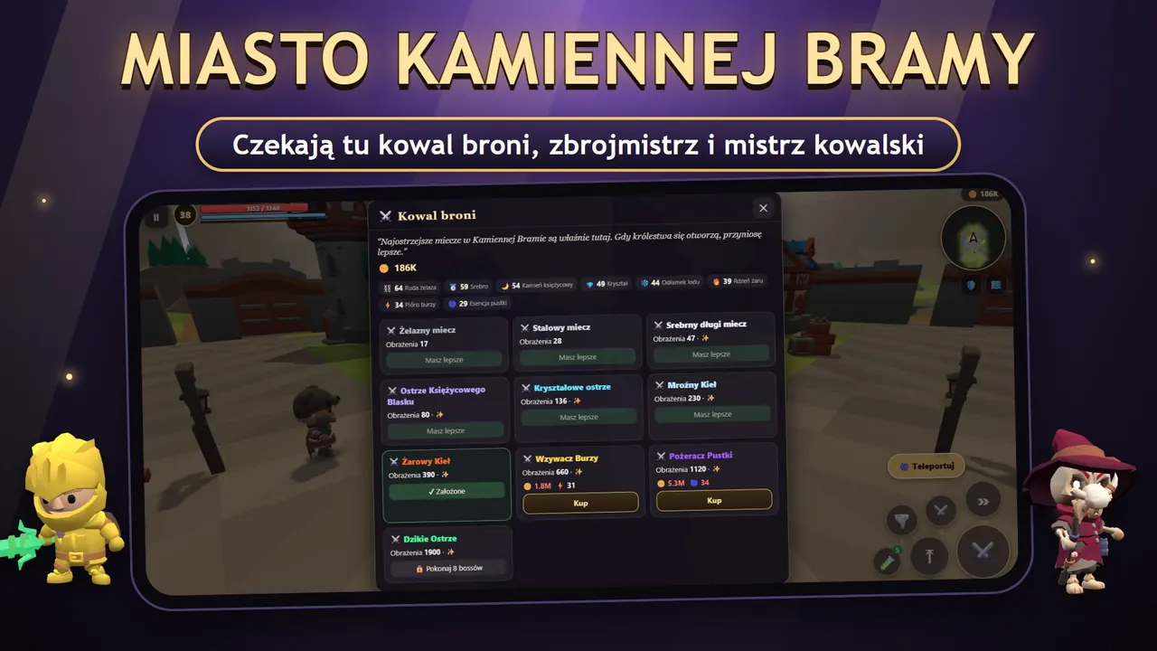 Wildblade – Miasto Kamiennej Bramy i jego sklepy