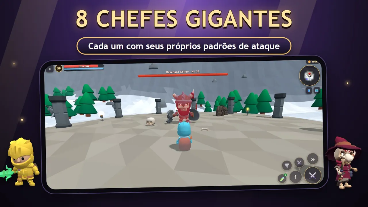 Wildblade – Uma batalha contra um chefão gigante