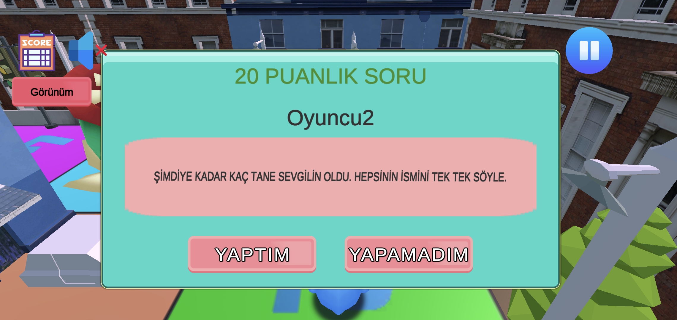 YerseYap 20 puanlık görev ekranı