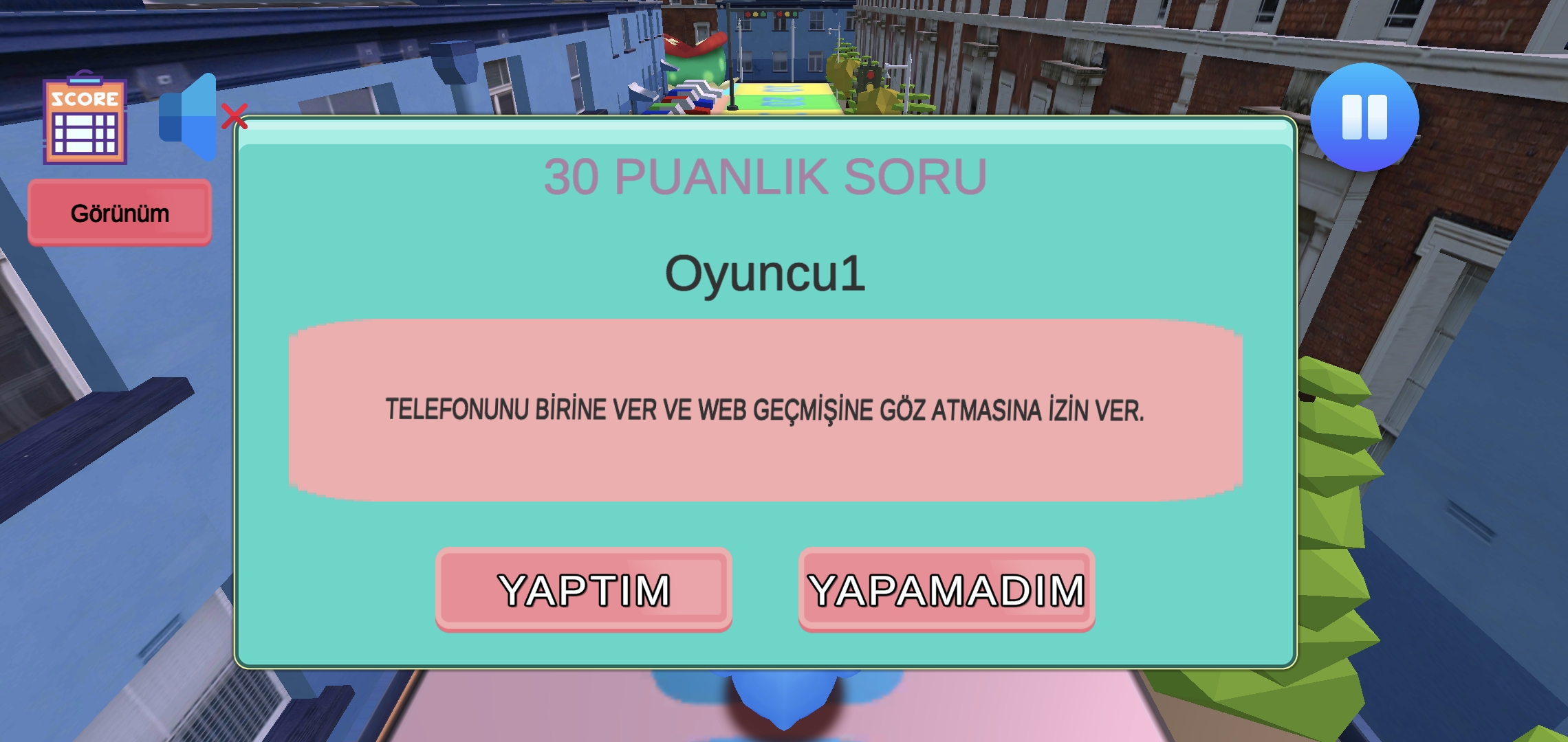 YerseYap 30 puanlık görev ekranı