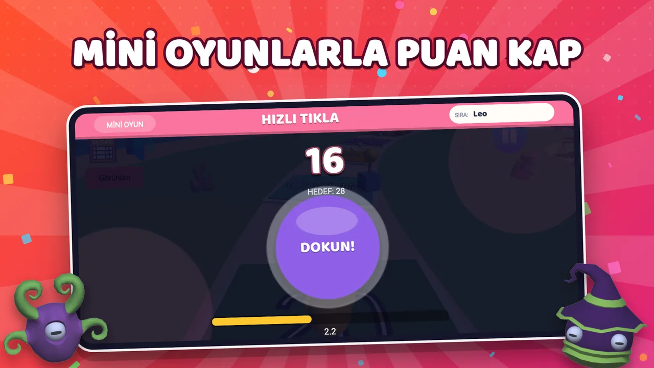 Yerse Yap mini oyun: Hızlı Tıkla